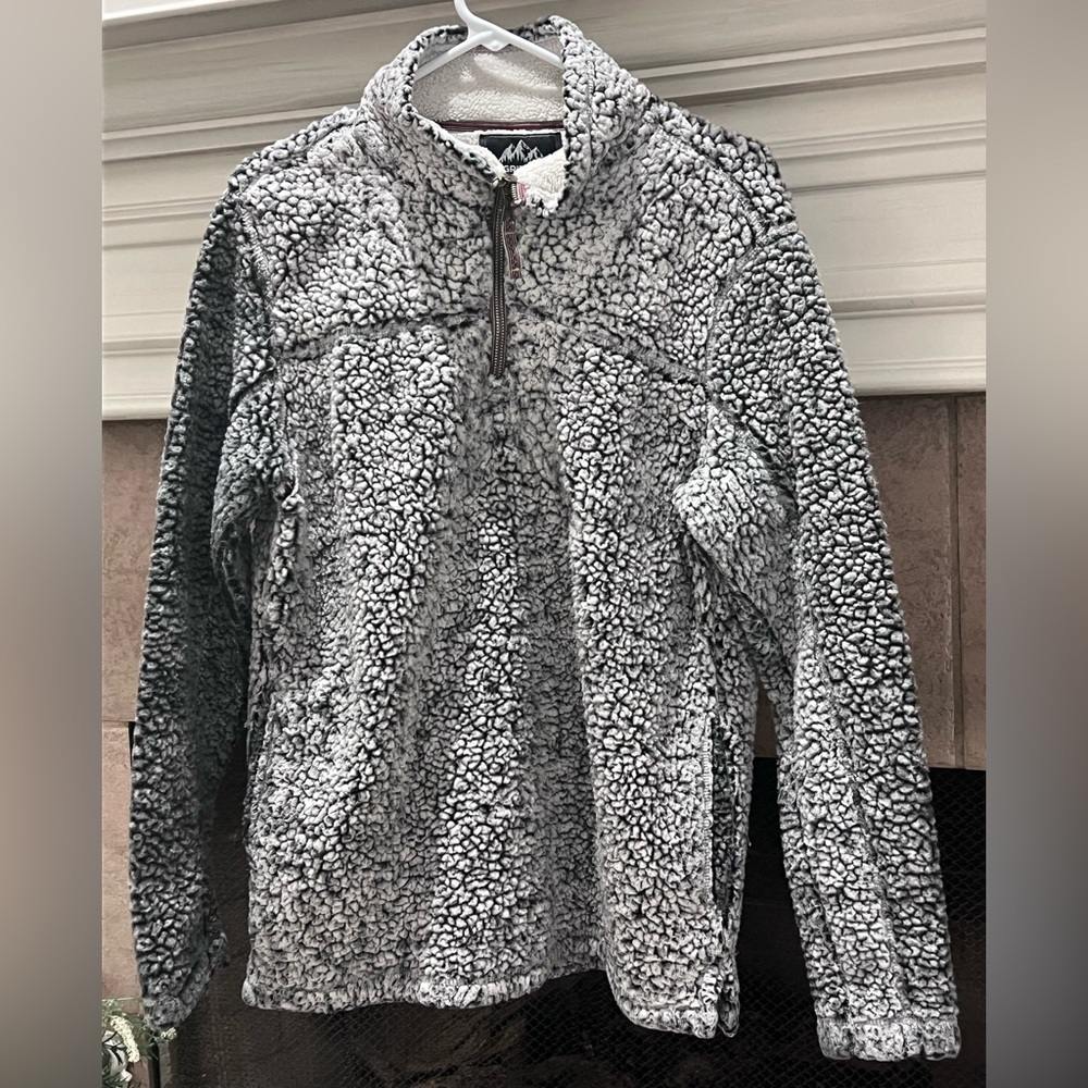 Sherpa Fleece Quarter Zip Pull Over, Women’s Size M, EUC